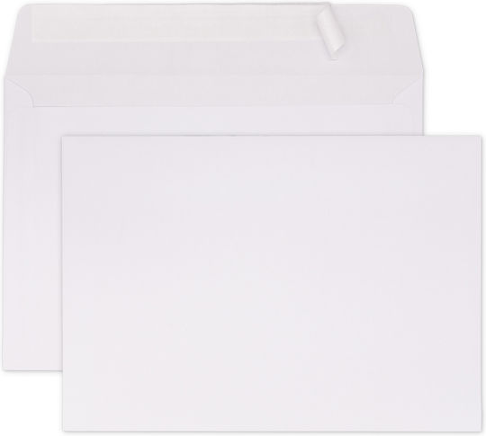 Etiroll Plic Corespondență cu Autocolant 1buc 16.2x22.9cm în Alb Culoare