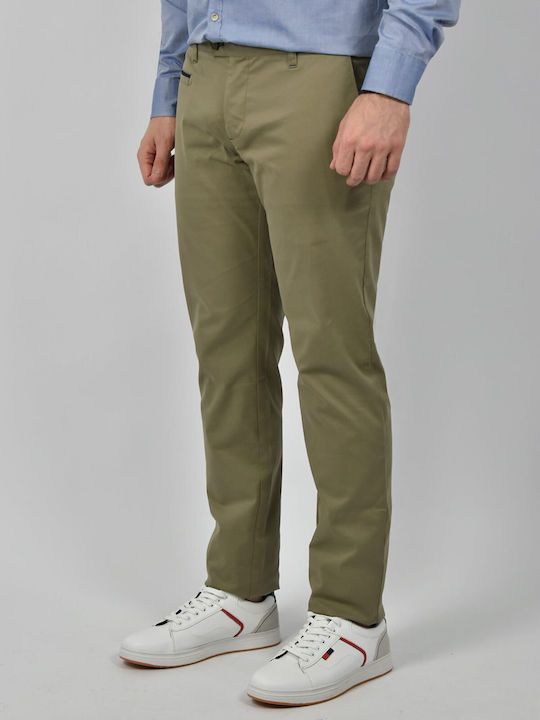 GioS Designs Herrenhose Chino in Slim Passform Grün