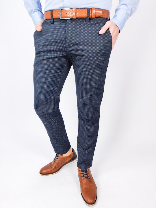 Ανδρικό Παντελόνι Chino Slim Fit Μπλε