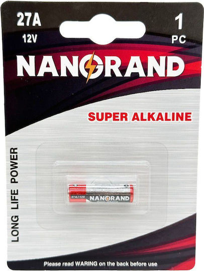 Nanorand Αλκαλική Μπαταρία A27 12V 1τμχ