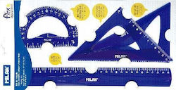 Milan Set 4 Rigle Diamante Albastre
