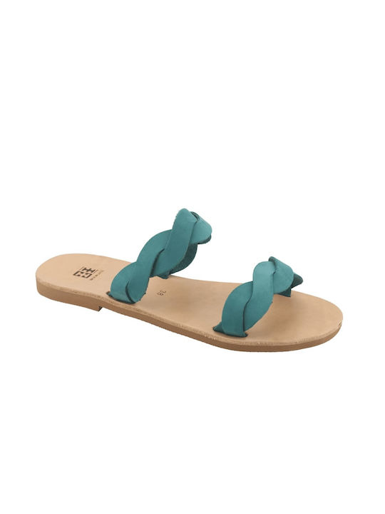 ΞΞ Handmade Leather Women's Sandals Turquoise
