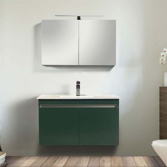 Mabo Sunny 60 Πάγκος με Νιπτήρα Γυαλιστερή Λάκα Ακρυλικό (8102)