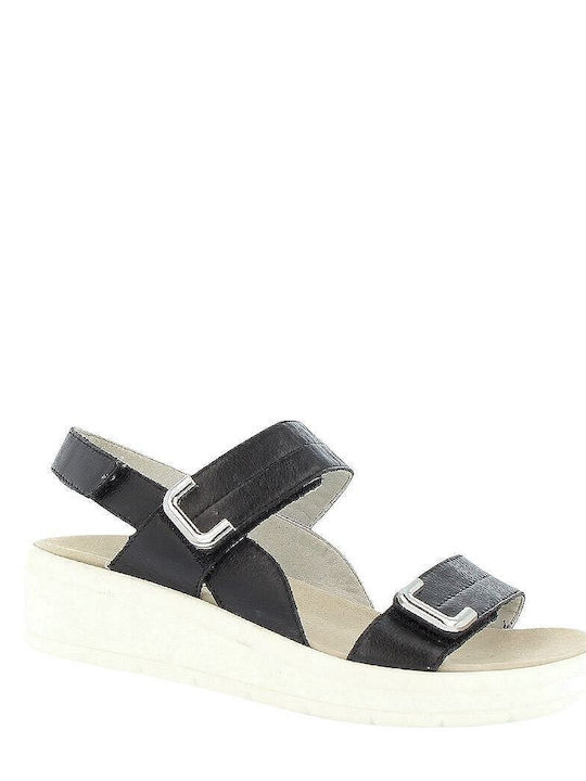 Emanuele Women's Flat Sandals in Black Color