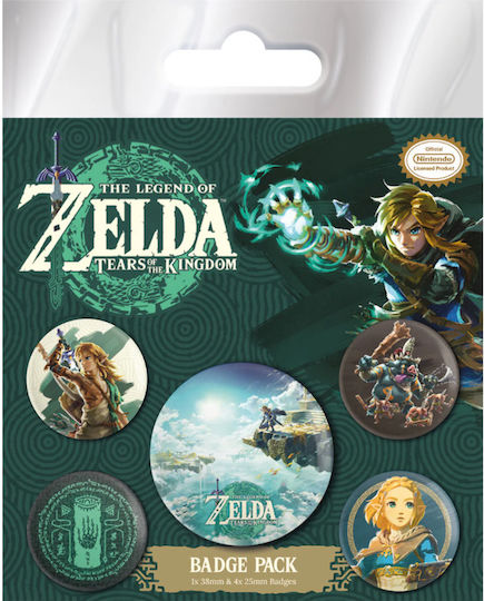Zelda Tears Kingdom Hyrule Skies Pack 5 Badges