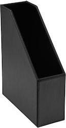 Osco Magazine File Organizer Leather Black