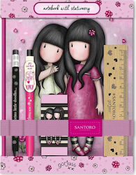 Santoro Kids Stationery Set with Pencil, Eraser, Notepad, Pen and Ruler You Can Have Mine