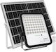 Vito Στεγανός Ηλιακός Προβολέας LED 300W Ψυχρό Λευκό 6000K με Τηλεχειριστήριο IP65