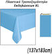 Party Tablecover Plastic 183x137cm Light Blue 0424.123