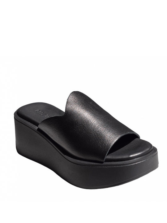 Safe Step Women's Platform Wedge Sandals Black