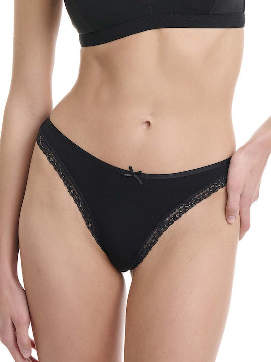 Walk Women's String with Lace Black