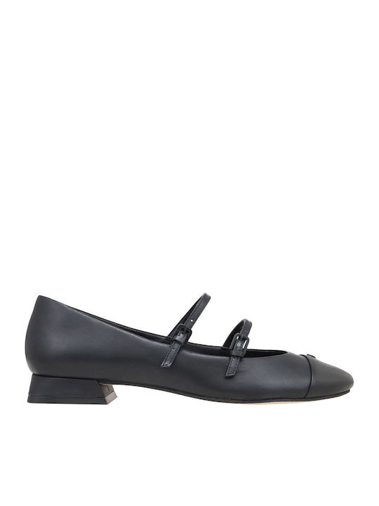 Capodarte Leather Ballerinas Black