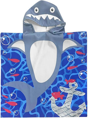 Summertiempo Καρχαρίας Kids Beach Poncho Sharks Blue