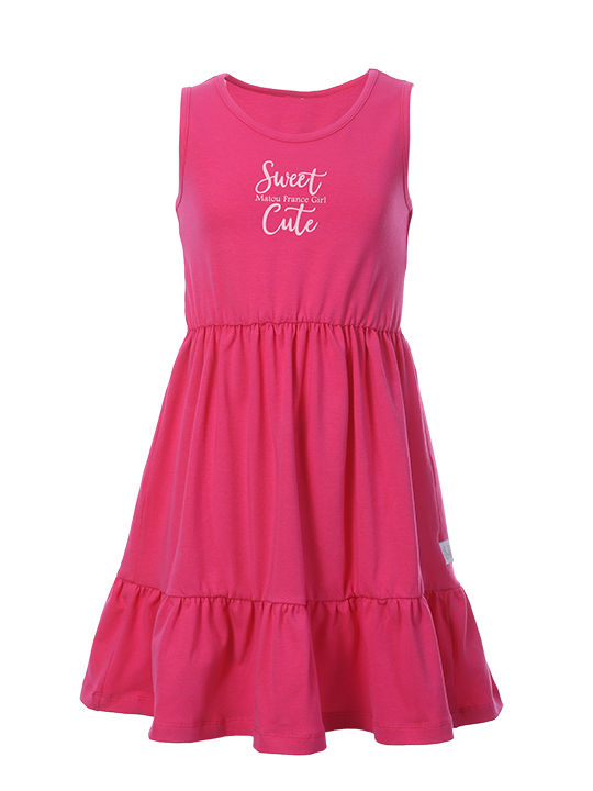 Matoufrance Kids Dress Fuchsia