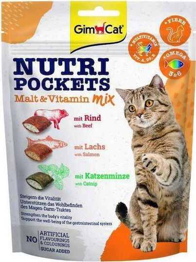 Gimcat Nutri Pockets Κροκέτα για Ενήλικες Γάτες 150gr