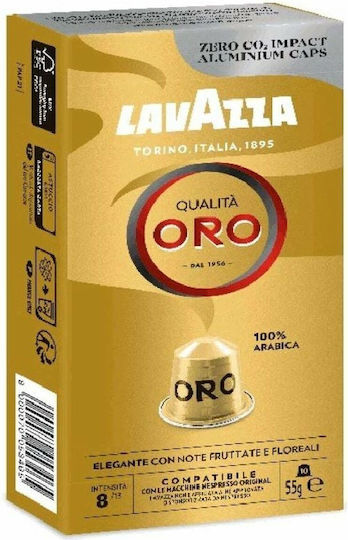 Lavazza Κάψουλες Espresso Qualita Oro Συμβατές με Μηχανή Nespresso 10caps