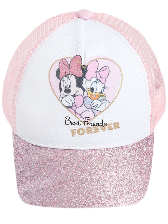 Cool Club Детска Шапка С Козирка Текстил Minnie Mouse Daisy Duck Best Friends Forever Disney Розова