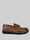 Δερμάτινα Ανδρικά Loafers σε Καφέ Χρώμα