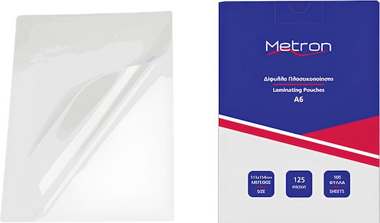 Metron Laminating Sheet A6 125 Microns