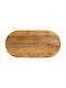 vidaXL Oval Table Surface made of Solid Wood Mango 80x40x2.5cm 370142 1pcs