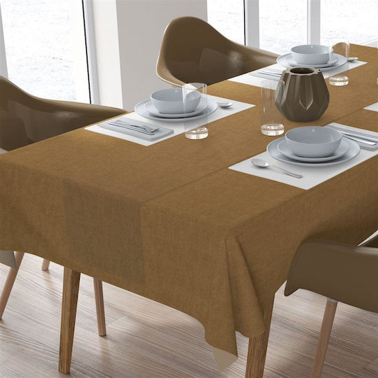 Dimcol Set 2Bucăți Panama Rezistent La Pete Mustard 140x220cm Dimcol Set 2Bucăți Panama Rezistent La Pete Mustard 140x220cm