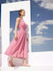 Desiree Midi Dress Wrap Pink