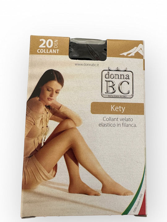 Donna BC Women's Pantyhose 20 Den Black