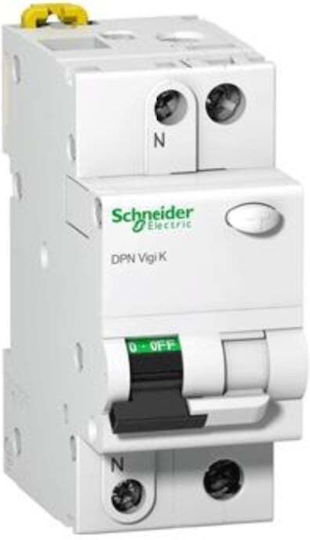 Schneider Electric Ρελέ Ράγας Διαρροής 10A Διπολικό με Τάση 230V
