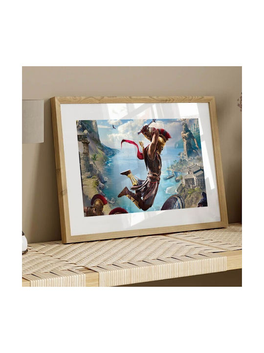 Walls Assassin's Creed Odyssey 1 Frame Wooden natural frame 20x30cm