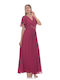 Farmaki Maxi Dress Fuchsia