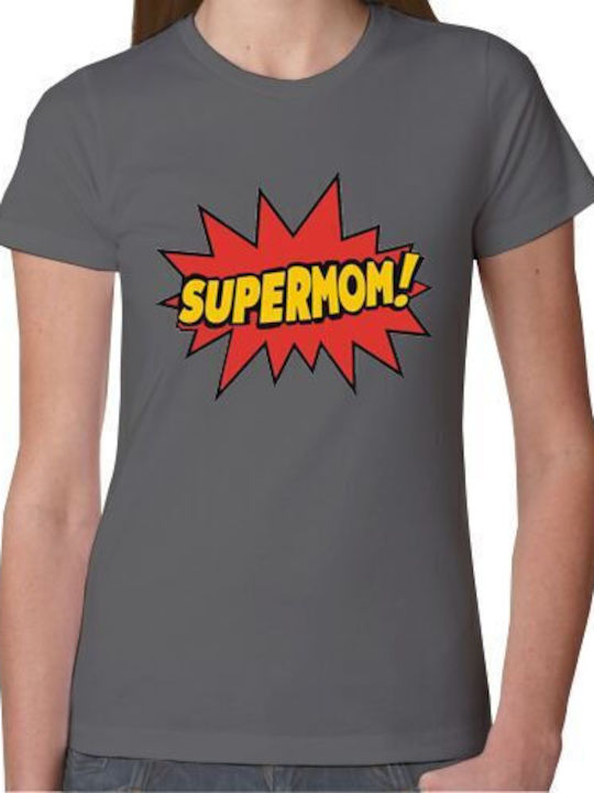 Supermom Damen T-shirt Gray