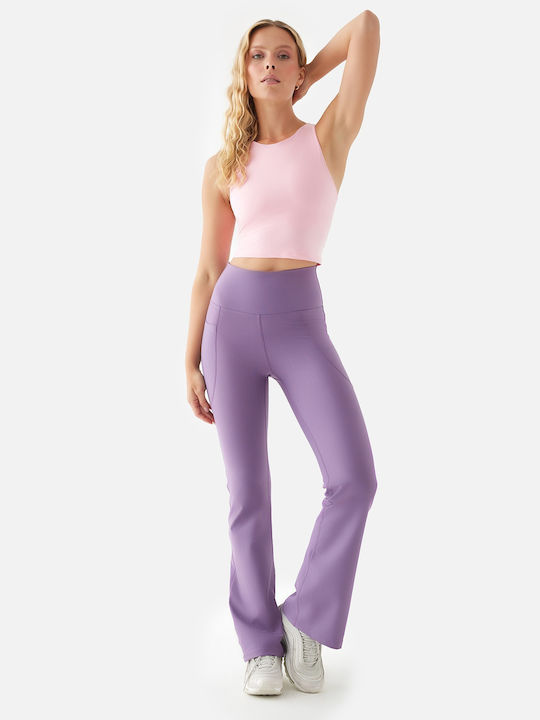 Women's Bell Bottom Sweatpants Lilac