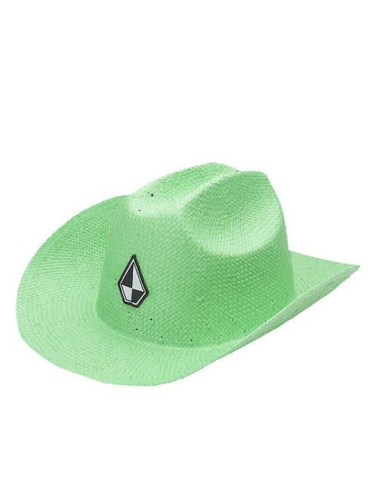 Volcom Schroff X Volcom Straw Hat Ψάθινο Καπέλο Καβουράκι Πράσινο