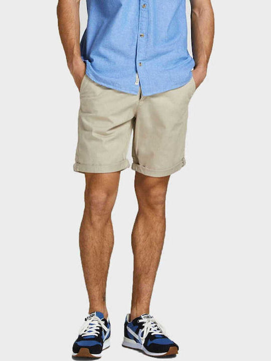 Jack & Jones Men's Shorts Chino Ecru