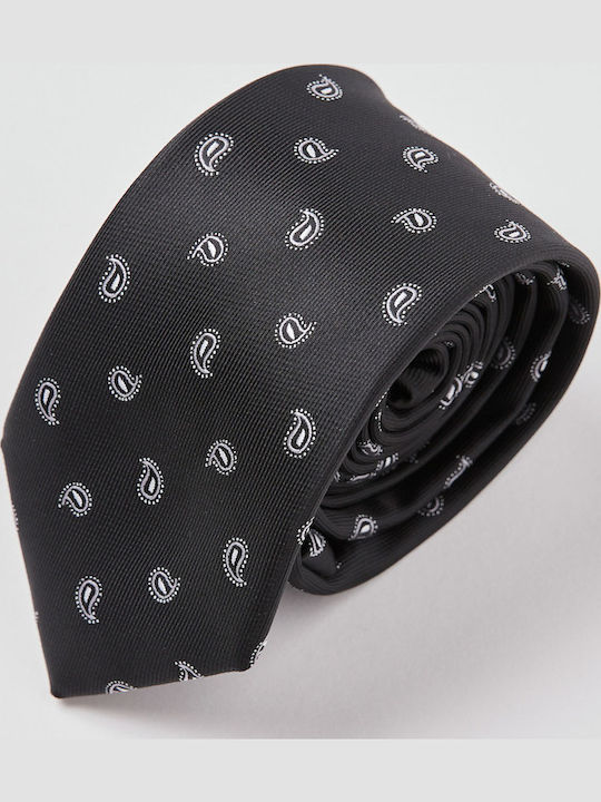 Aristoteli Bitsiani Men's Tie Printed in Black Color