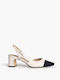 Synthetic Leather White Medium Heels