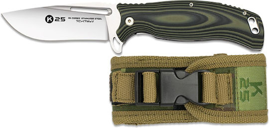 K25 Cuțit pliant Cnc/g10 verde-negru 10,00cm 18868