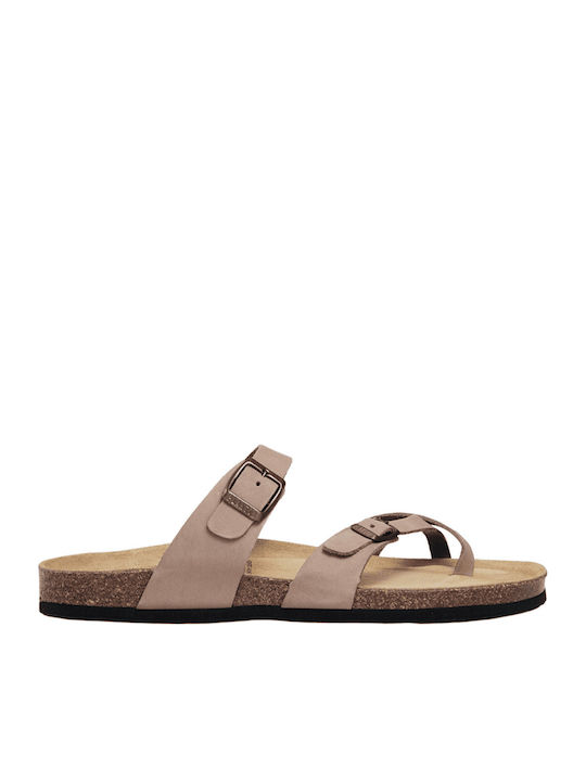 Leder Herrensandalen in Beige Farbe