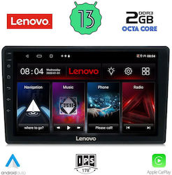 Lenovo Sistem Audio Auto 2DIN (Bluetooth/USB/AUX/WiFi/GPS/Apple-Carplay/Android-Auto) cu Ecran Tactil 9"