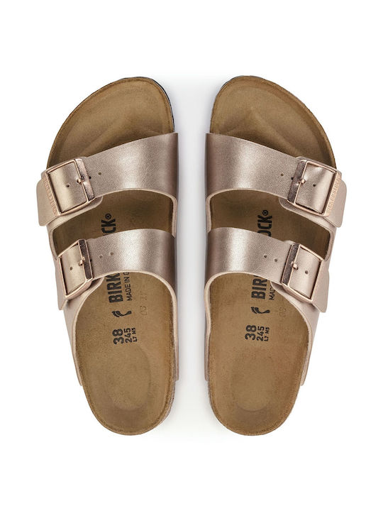 Birkenstock Anatomic Synthetic Leather Women's Sandals Gold
