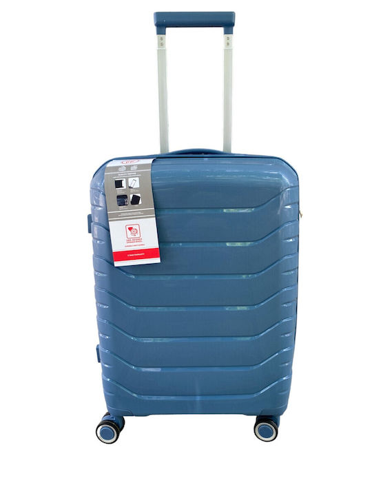 Ormi Esh-8013 Hard Polypropylene Suitcase Height 55cm Blue