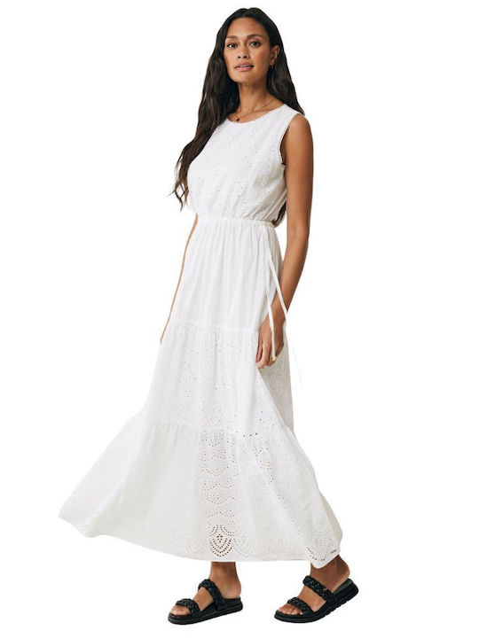 Rochie De Vară Pentru Femei Midi Offwhite