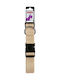 Nylon verstellbares Halsband 40 mm Beige