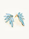 Sequoia Women's Stainless Steel Hypoallergenic Earrings Blue Stones