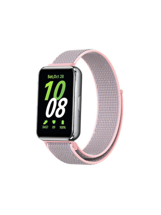 Nylon-Schlaufenarmband für Samsung Galaxy Fit 3 Pink
