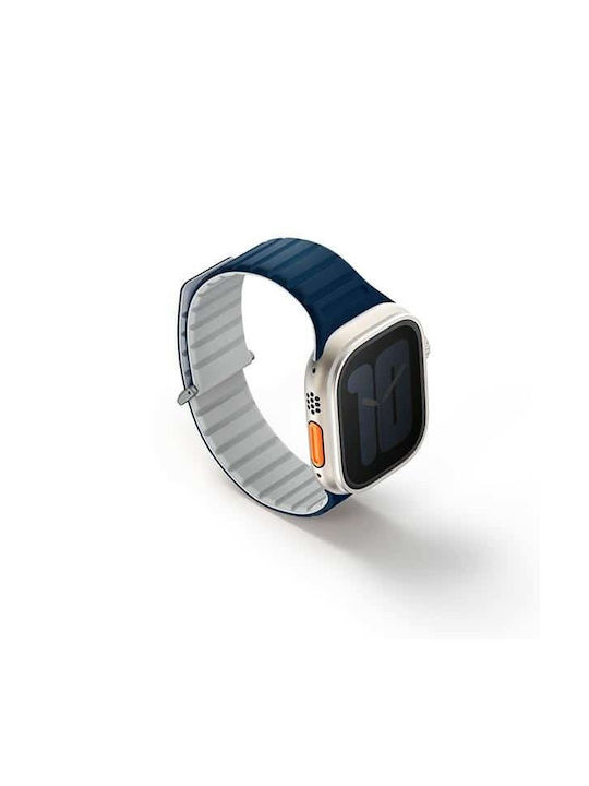 Unique Strap Revix Evo for Apple Watch Series 1 2 3 4 5 6 7 8 9 Se Se2 Ultra Ultra2 42 44 45 49mm Reversible Magnetic Gray-Blue Royal Gray Copper
