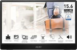 MSI PRO MP161DE E2 IPS Φορητό Monitor 15.6" FHD 1920x1080 με Χρόνο Απόκρισης 4ms GTG