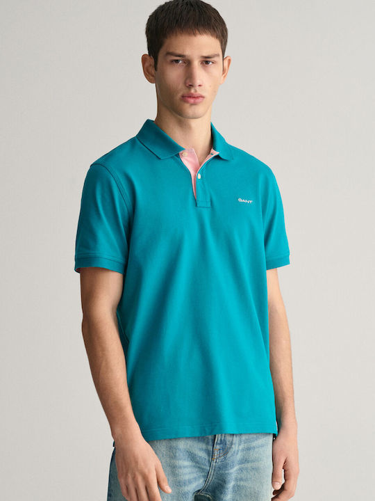 Gant Ανδρική Μπλούζα Polo Ocean Turquoise