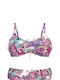 Anita Bikini Set Top & Slip Bottom with Laces Pink