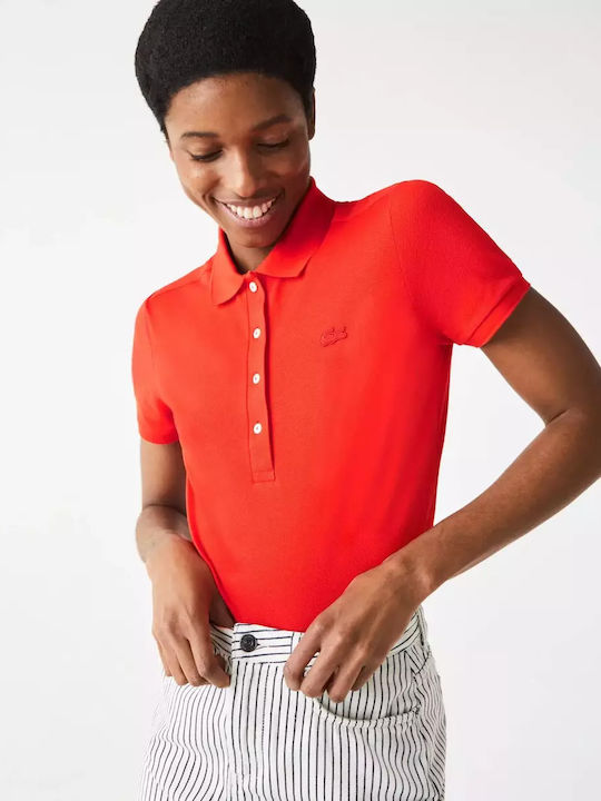 Lacoste Damen Polo Bluse Orange